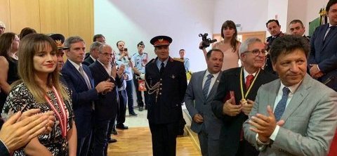 Patinter was distinguished by the Portuguese Firefighters League